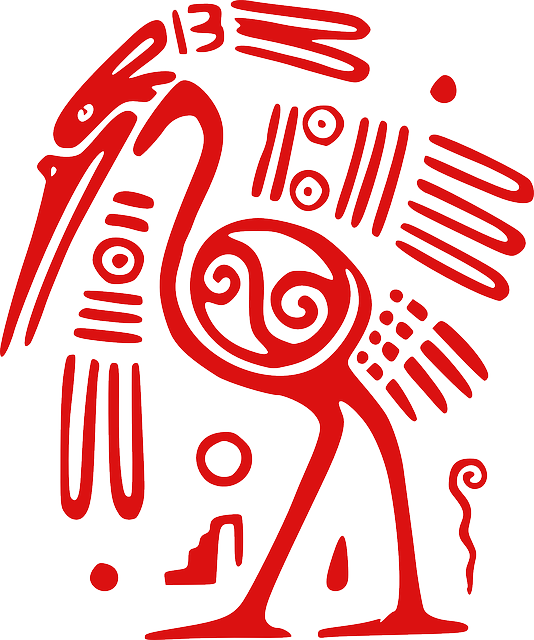 Mexican ibis bird design