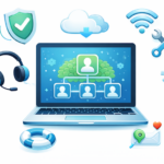 various technical equipment icons