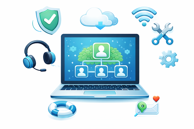 various technical equipment icons